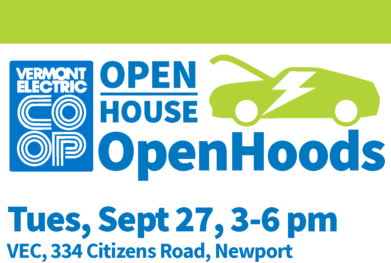 VEC to Hold “Open House/Open Hoods” Event Sept 27